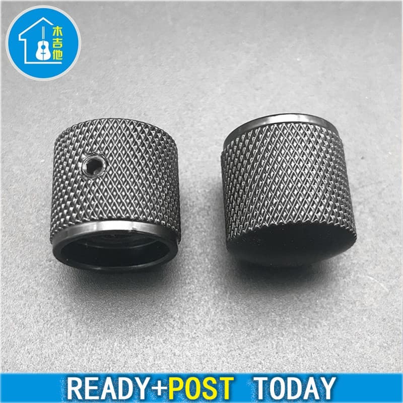 Metal 2 Peças Botões De Controle De Tom De volume De Guitarra Baixo Elétrico Botão Elétrica