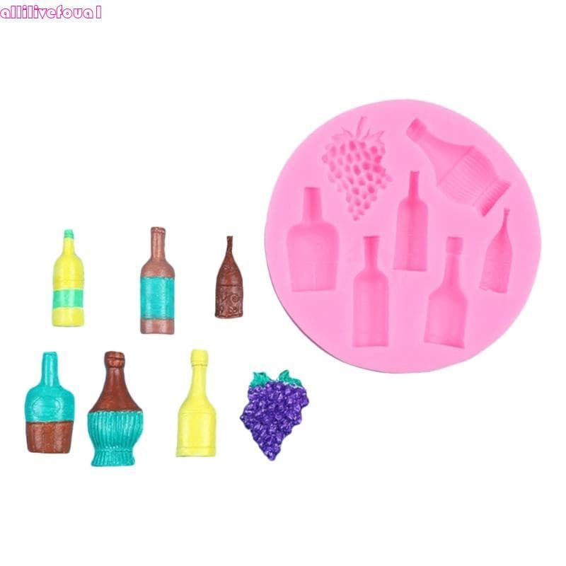 allilivefoua1 Garrafa Licor Molde Doces Calor Ferramenta Artesanato Silicone Perfeito Para Faz