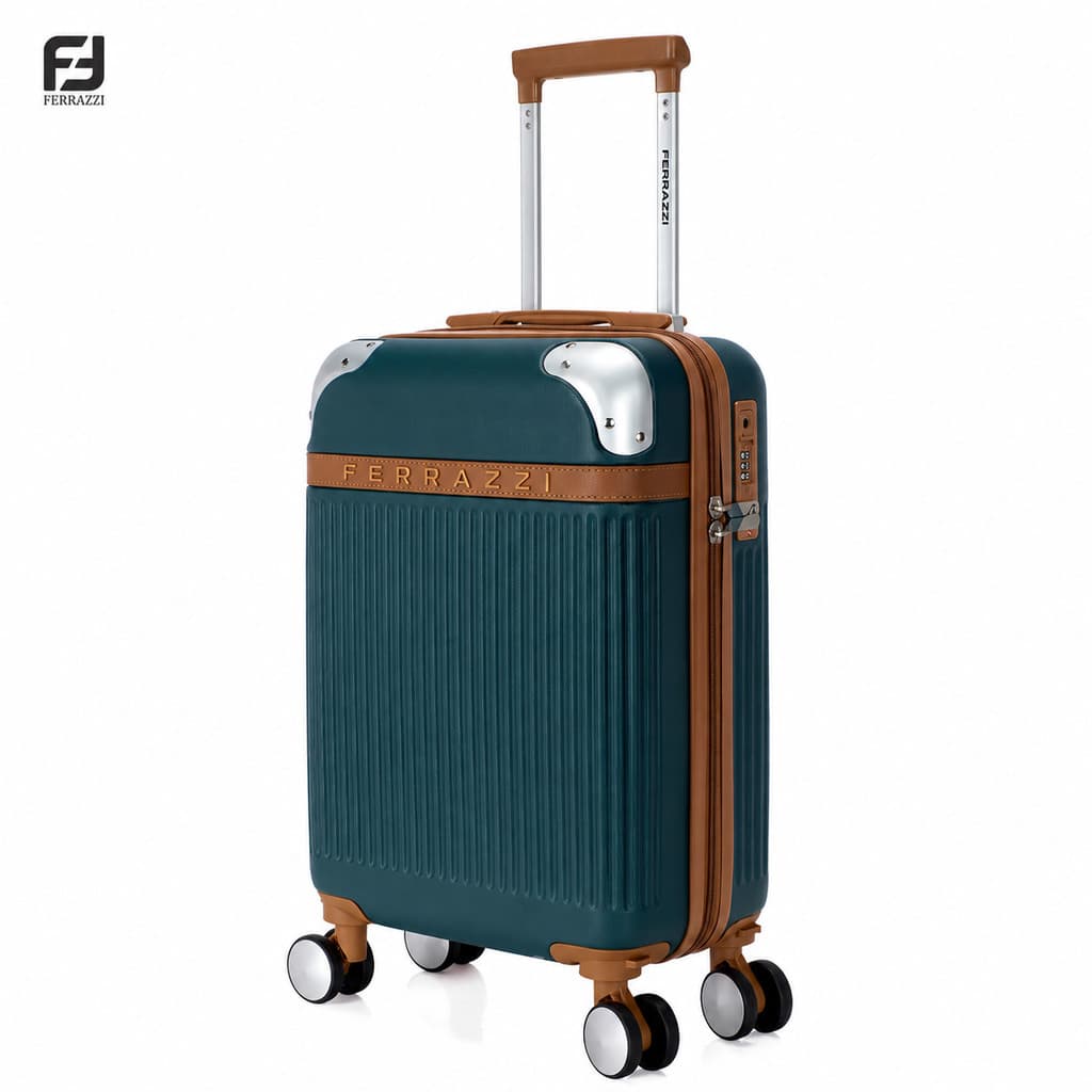 Ferrazzi Mala De Bordo 10kg 20'' Com Cadeado TSA Rodinhas 360° Mala Rígida ABS Premium Mala De Viagem
