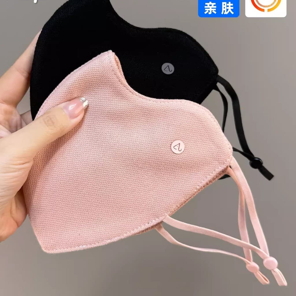 2025 outono inverno quente à prova de vento à prova de frio simples moda máscara grossa pele-amigável respirável feminin