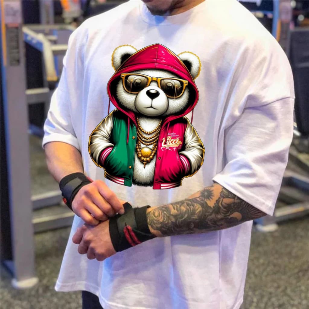 Camiseta Oversized Algodão Casual Estilo Streetwear Masculina Qualidade Premium - Promoção