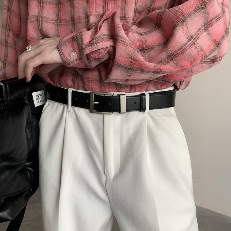 cinto masculino couro cinto de miçanga country masculino cinto masculino couro legítimo T Trendy Versão Coreana ins Home