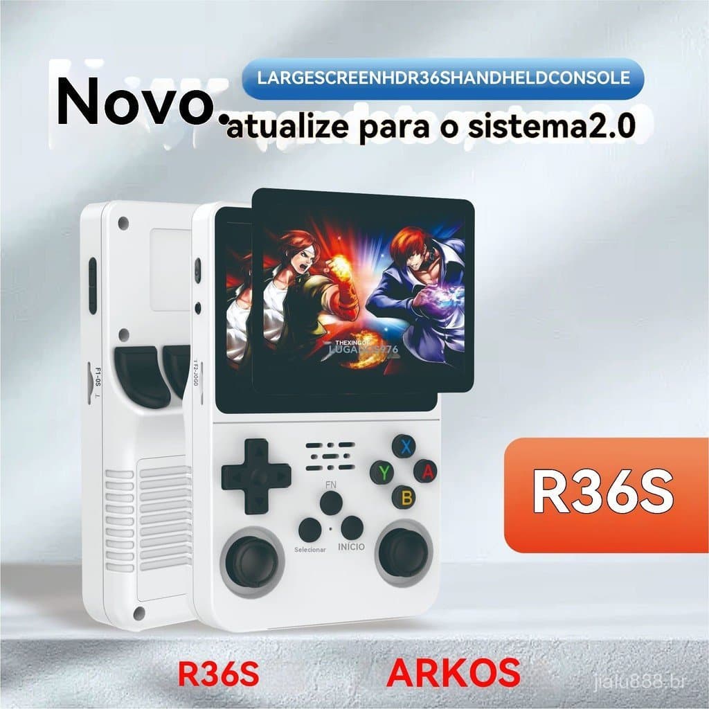 Console de Jogos R36S/Console Portátil/Jogo Clássico Retro Nostálgico de Arcade Portátil/Console de Jogos Portátil KAQL