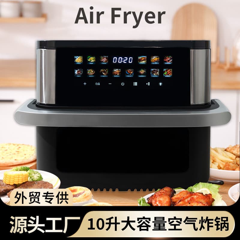 Grande capacidade 10L fritadeira de ar forno multifuncional fritadeira elétrica doméstico forno elétrico airfryer