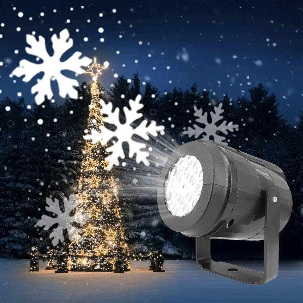 Luz LED Do Projetor Floco De Neve De LYNDON , Laser Dos Padrões Rotativos Design , Tecnologia Diodo Emissor De