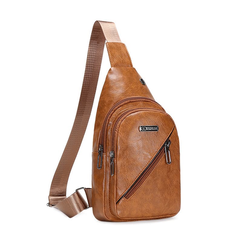 Versão coreana bolsa mensageiro masculina bolsa de ombro mochila esportiva na moda bolsa de peito Casual de cintur