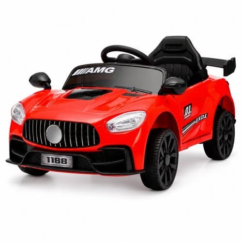 Carro Eletrico Infantil 6v Bateria Recarregavel Vermelho Passeio Seguro