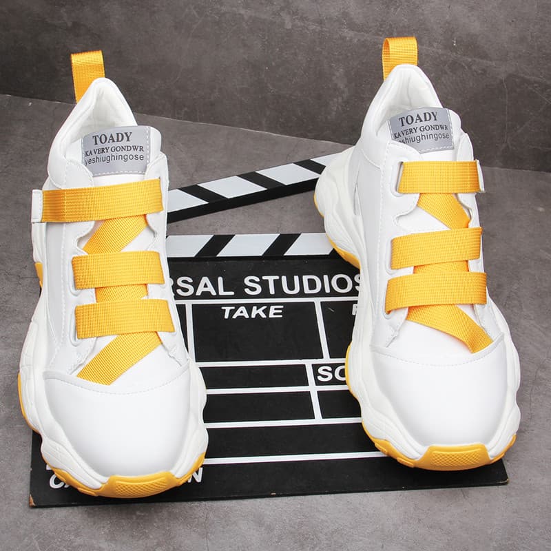 Sapatos masculinos de sola grossa de alta qualidade 2026 sapatos primavera versão coreana na moda Hip-Hop masculino aume
