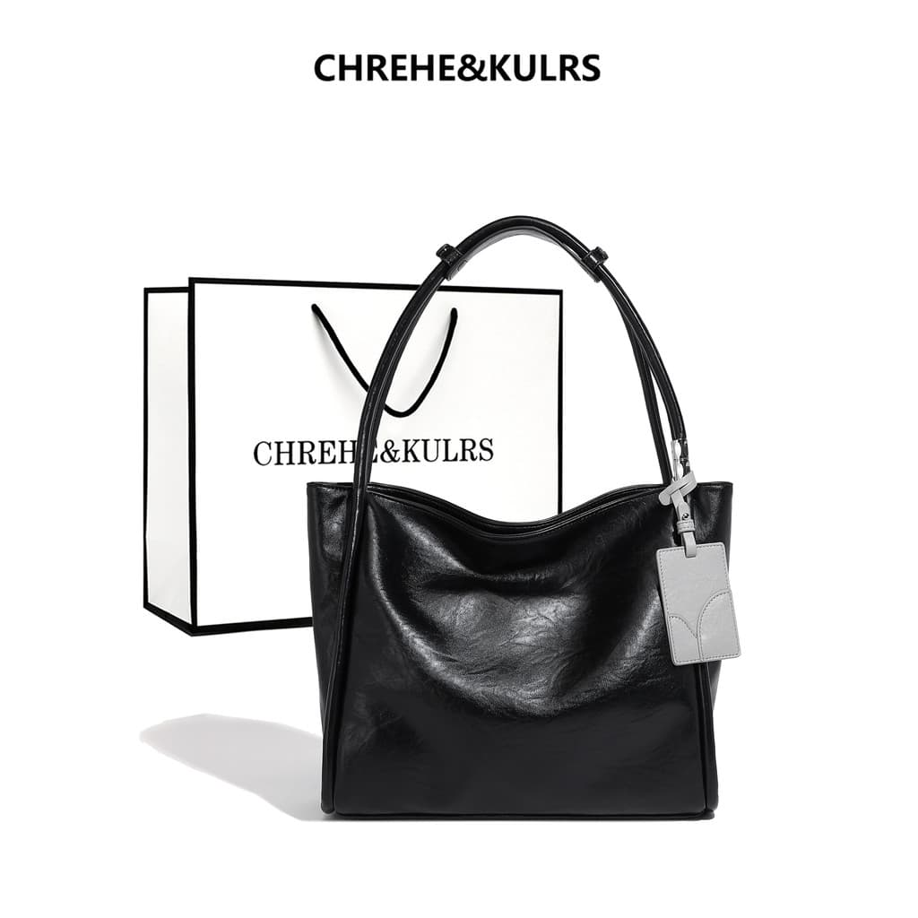 CHREHE & KULRS Bolsa Tote feminina de grande capacidade 2026 verão novo estilo bolsa de ombro para viagem nas axilas bol