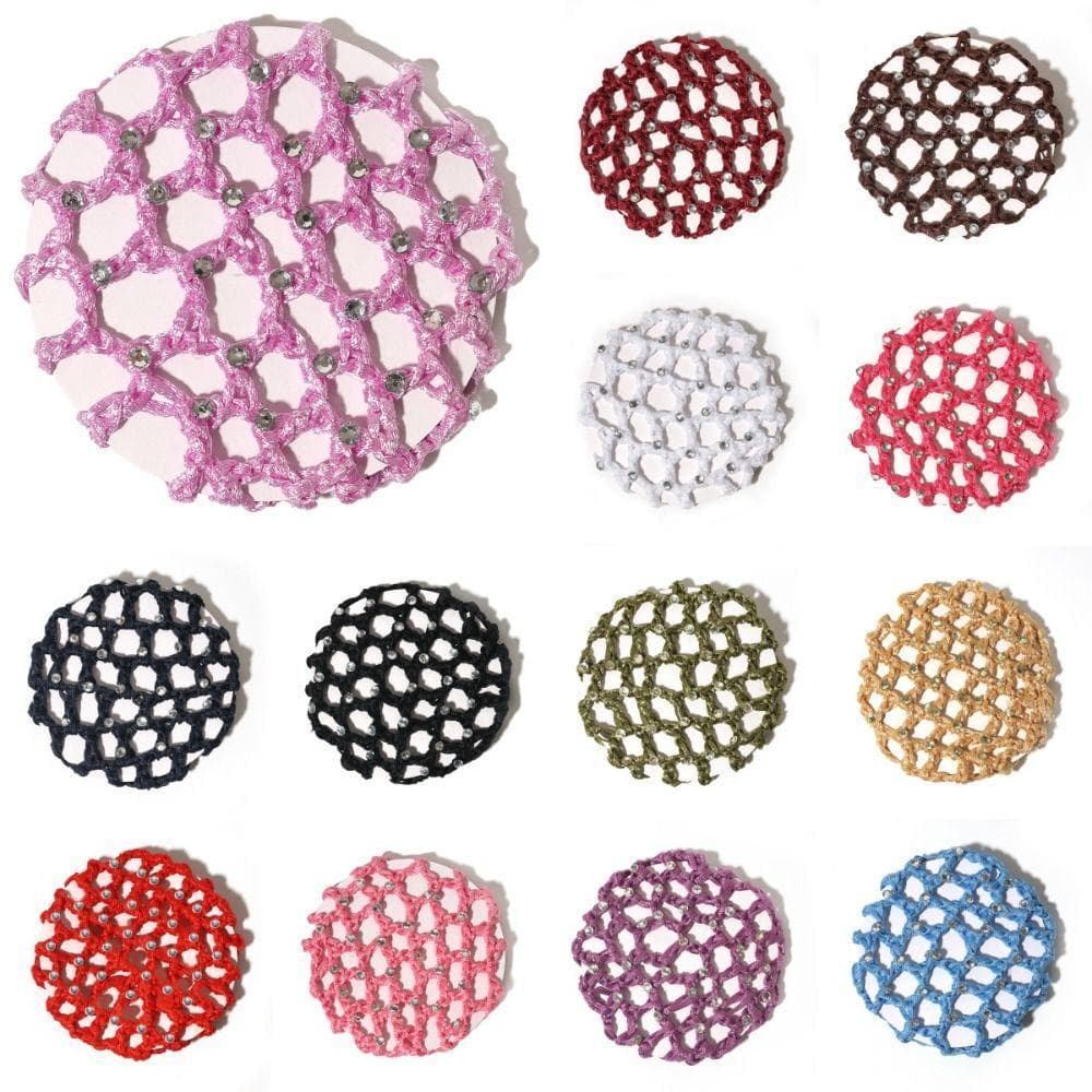 Meninas Rede De Cabelo Elástica , Moda Cocar Faixas Bun Capa Snood , Malha Respirável Ballet Net