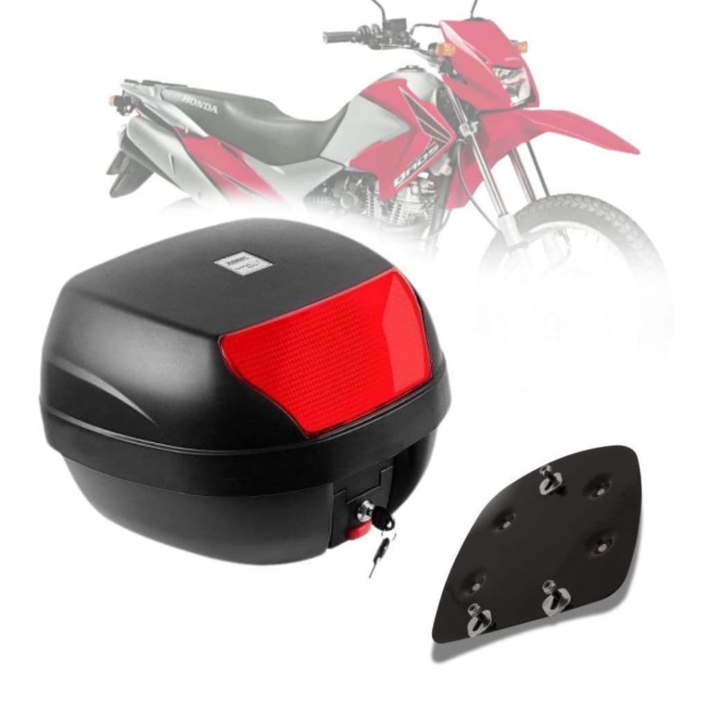 Bauleto Com Base NXR Bros 150 2009 a 2014 Pro Tork 28 Litros Pro Tork Novo 2010 2011 2012 2013