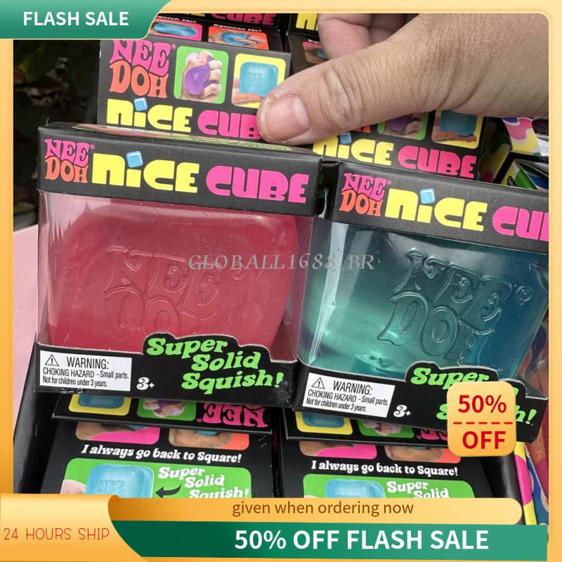 {Estoque pronto} novo estilo Squeeze cubo de gelo Maltose descompressão brinquedo criativo descompressão pitada música l