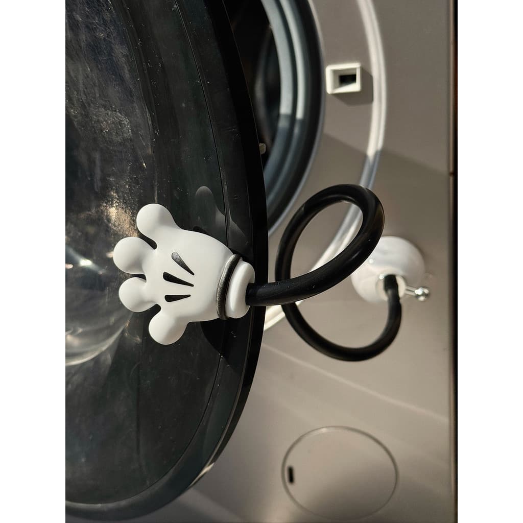 Bonito tambor máquina de lavar roupa porta titular ventilação anti-mofo Odor retrátil frente Doorstop anti-colisão Brack