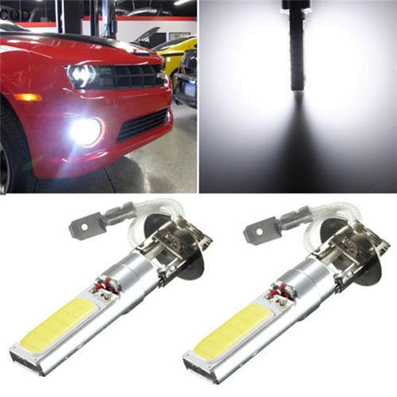 [YMC] 2 Unidades H3 COB LED Brilhante Xenon Branco 6000K Carro Auto Luz De Nevoeiro Lâmpada 12V Nova BR