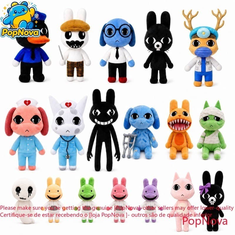 Hospital Animal De Alta Qualidade‌ Anomaly Pelúcia Super Macio Lojista Enfermeira Roblox Ren Estagiário Coelho Secretári