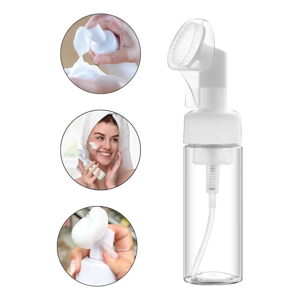 Frasco Pump Espumador Escova Silicone
