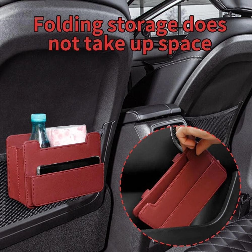 SOLDOI Organizador De Armazenamento Interior Do Carro , Material De Couro Pendurado Design Lixeira De Sintético