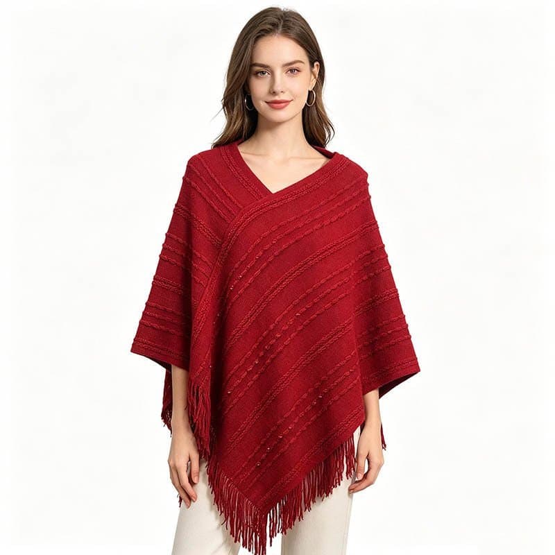 Cross-Border cor sólida cachecol xale lã imitação Cashmere feminino manto quente novo estilo monocromático com capuz pul