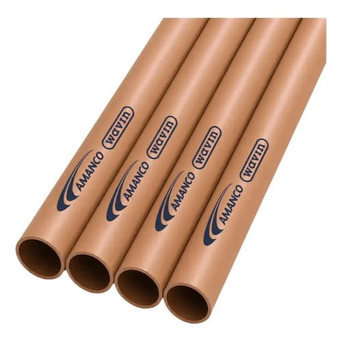 Kit 4 Tubo Cano Pvc Soldavel 50mm 1.1/2  - 1 Metro Amanco