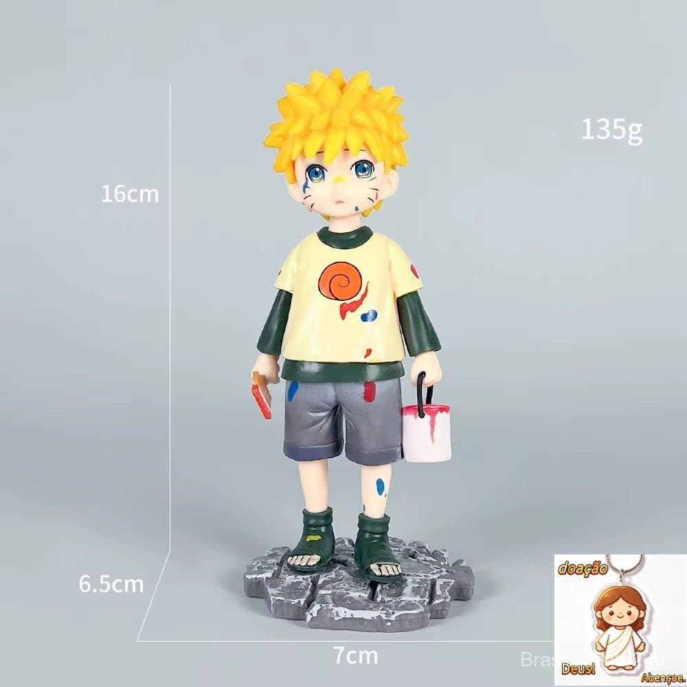 Action Figure Naruto Clássico Naruto Uzumaki Boneco Colecionável PVC 15cm Anime