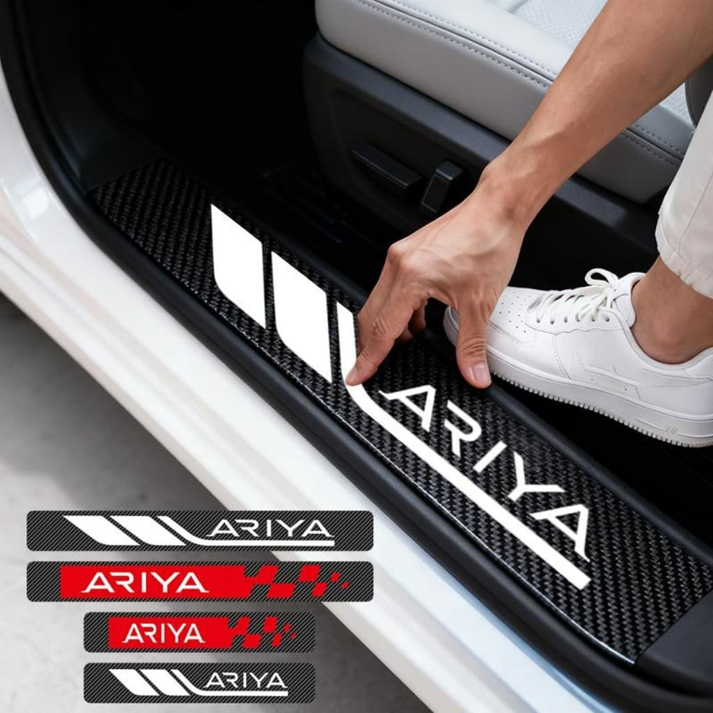 Kit 4 Peças Autocolante Protetor De Soleira De Porta Automotiva Acessórios Para Carro For Nissan Ariya EV Engage