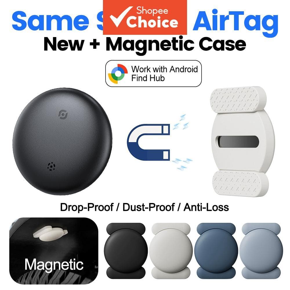 Rastreador Bluetooth GPS com capa protetora magnética para Android Smart Tag, compatível com o Google Find para