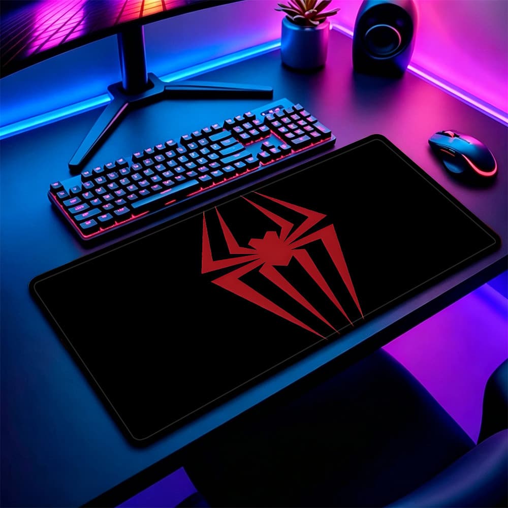 Grande Jogo Mouse Pad Antiderrapante 80X30 CM Impressões Personalizadas Mousepad Borda Costurada Homem Aranha KK