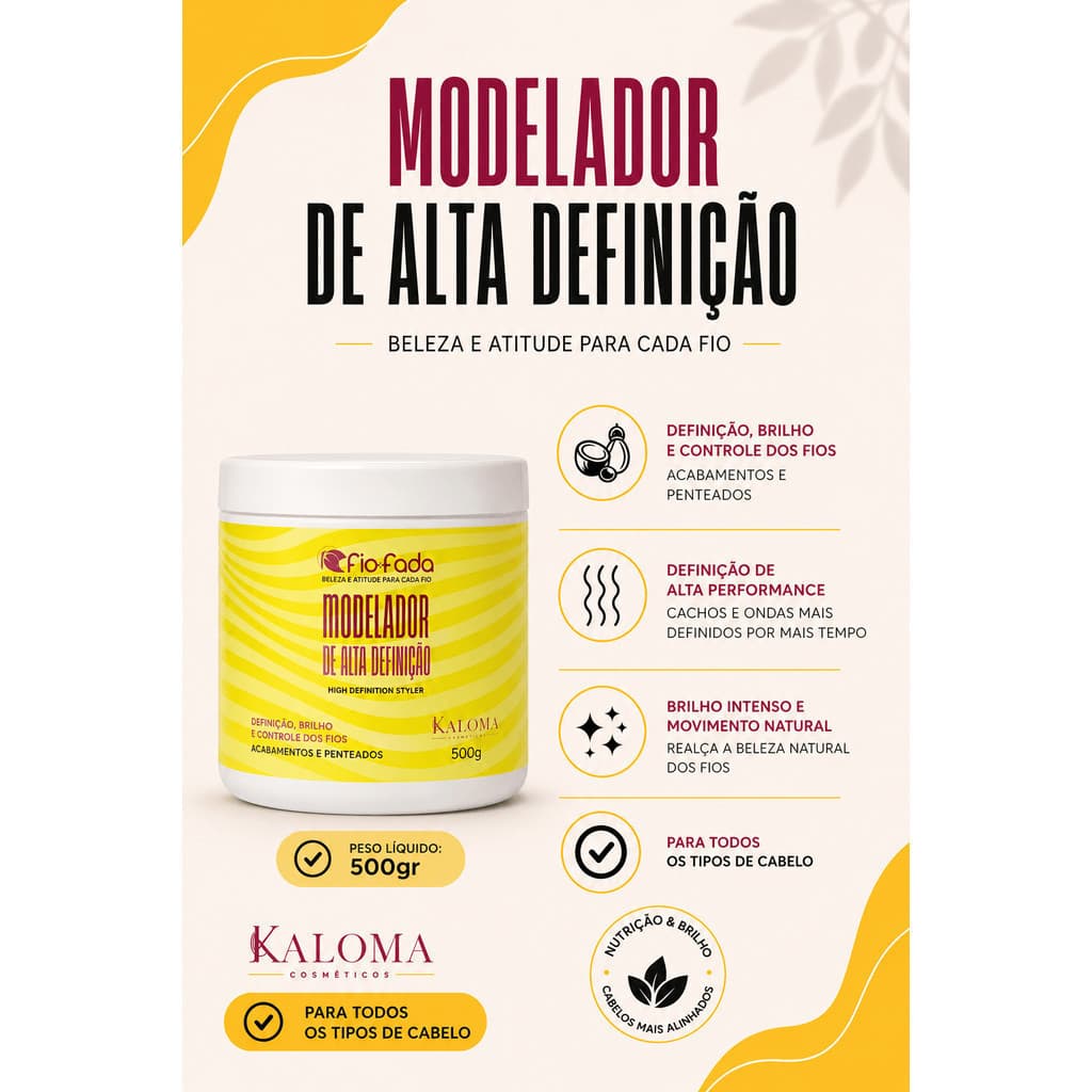 Pasta Modeladora para Tranças 500g – Alta Fixação, Controle de Frizz e Acabamento Profissional