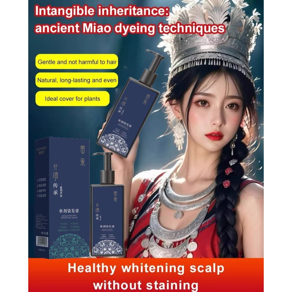 【Para Uso Doméstico】✨PH STOCK✨ Herbal Hair Color / Plant-Based Dye / Traditional Hair Cream Natural Hair Dye/Plant Extra