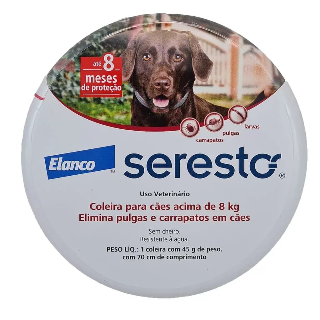 Coleira Seresto Anti Pulgas E Carrapato  Acima De 8 Kg