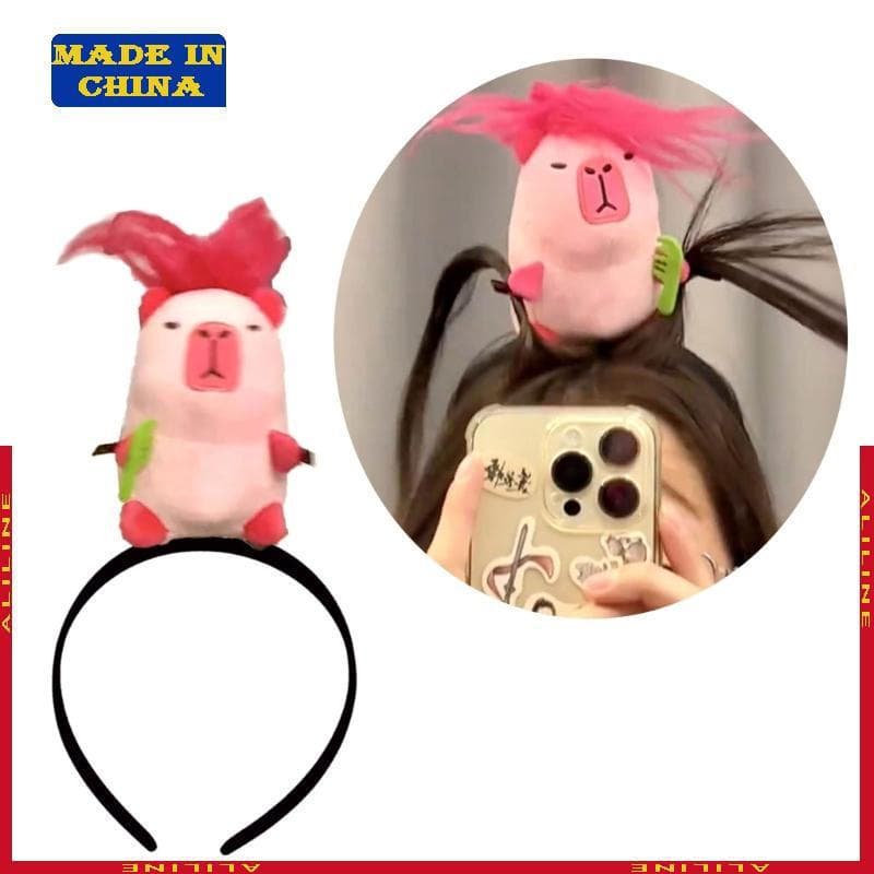 Capivara Headband Hairband Ornamento Divertido Acessório Cabelo Para E