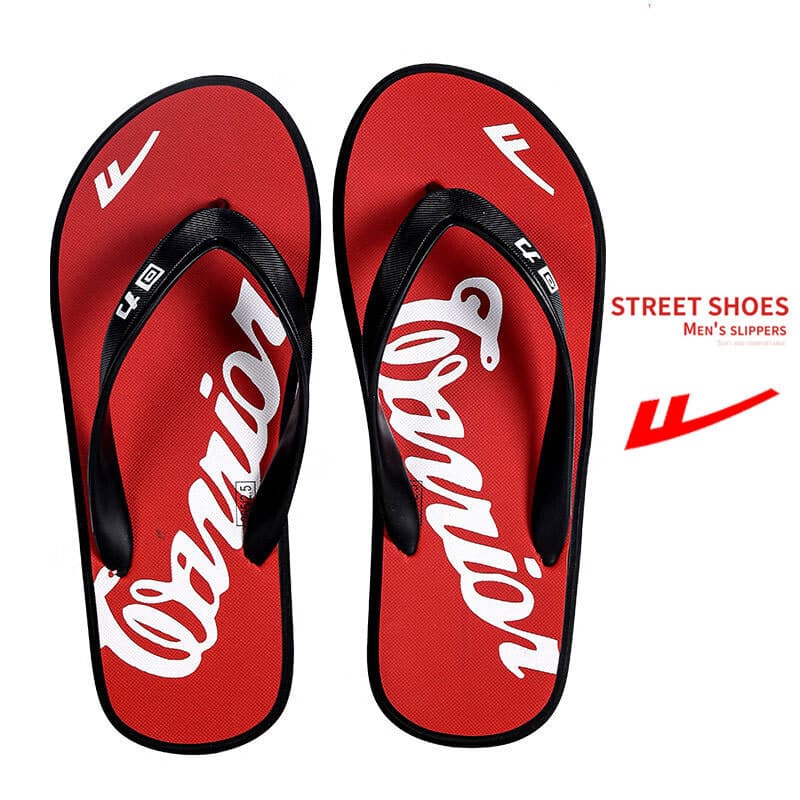 Puxar para trás chinelos na moda desodorante antiderrapante praia moda Casual flip-flops resistentes ao desgaste#现货回力拖鞋潮