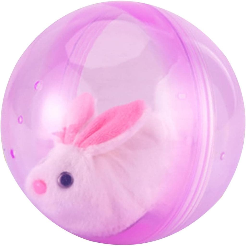 Bola Elétrica De Hamster Com Rolamento Automático Coelho De Pelúcia Por Dentro-Brinquedo Automovimento Que As Crianças A