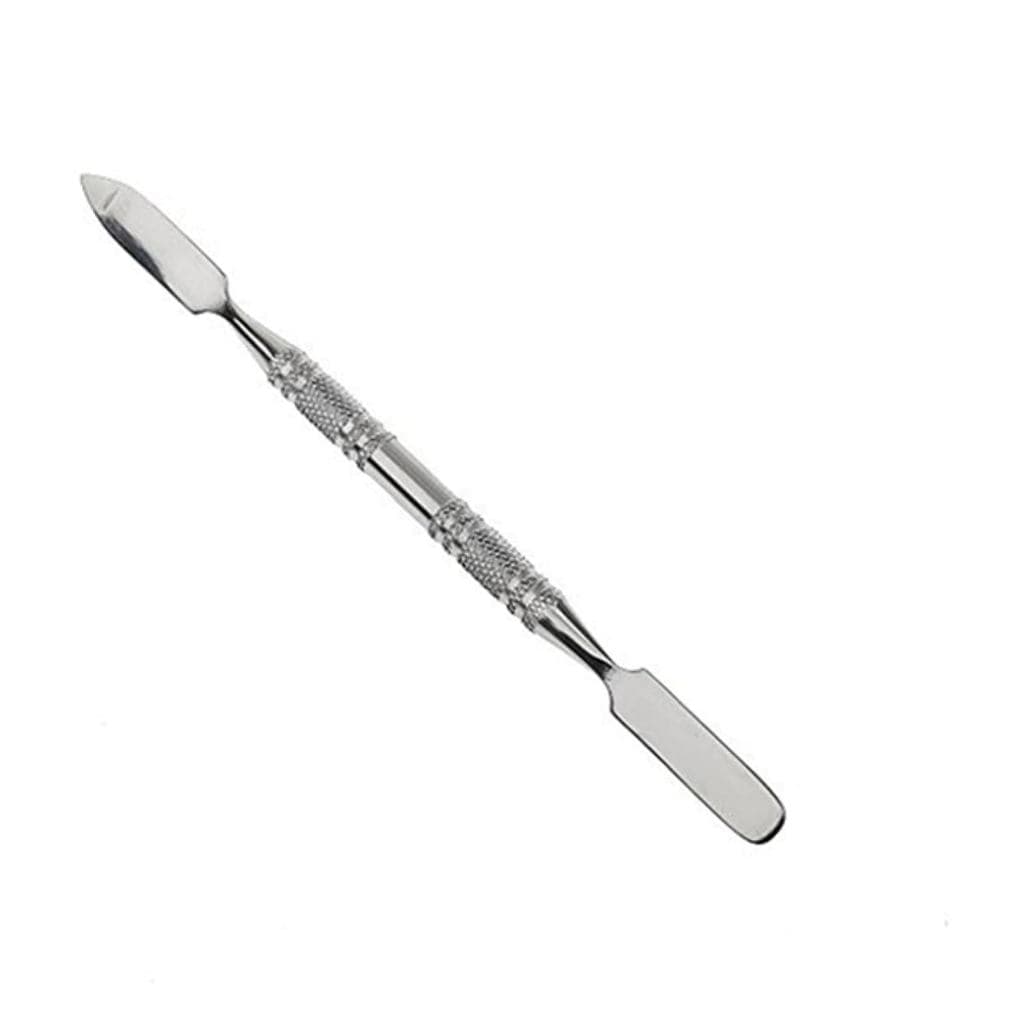 Paleta de maquiagem em aço inoxidável, equipada com um raspador de maquiagem, ferramenta portátil para base de viagem, f