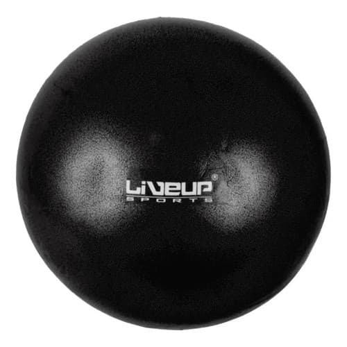 Overball 25cm Mini Bola Suiça Gym Ball Pilates Preta Liveup Preto