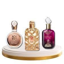 Kit 3 Perfumes Árabes Femininos SABAEH ORIEENTE FAHKAR ROSE Alta Fixação  Longa Duração ENVIO RÁPIDO