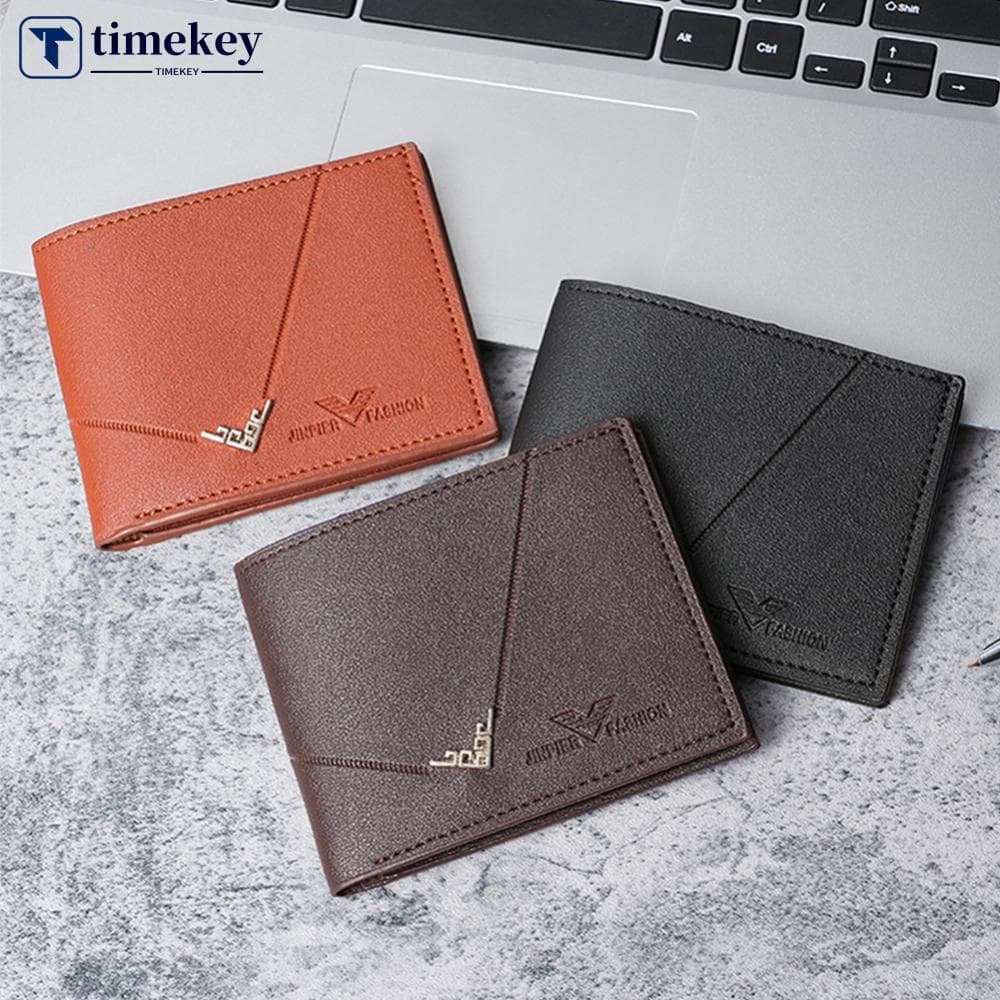 Fino Couro Do Plutônio Carteira Masculina Dobrável Titular Cartão De Crédito Vintage Grande Capacidade Bolsa De