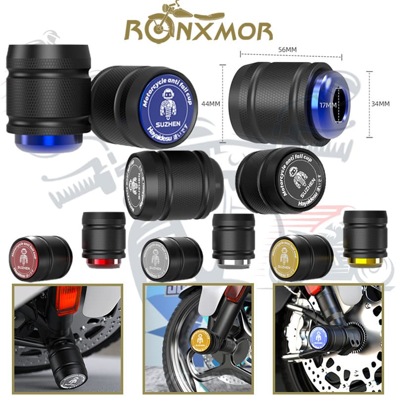 RONXMOR 2 Pcs Modificação De E-bike Para Motocicleta Copos Anti-Queda Absorção De Choque Prevenção De Colisão Garfo Dian