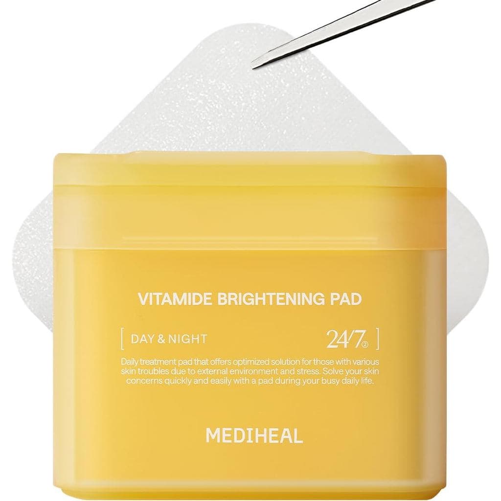 MEDIHEAL Toner [Vitamina] - Discos Iluminadores, adequados para uma pele clara e radiante - Contém Niacinamida e Sea Buc
