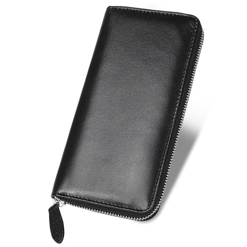 [MURA] Men's Leather Wallet - Slim Bi-Fold Design, Lightweight & Spacious with Hidden Pocket, Genuine Leather Constructi