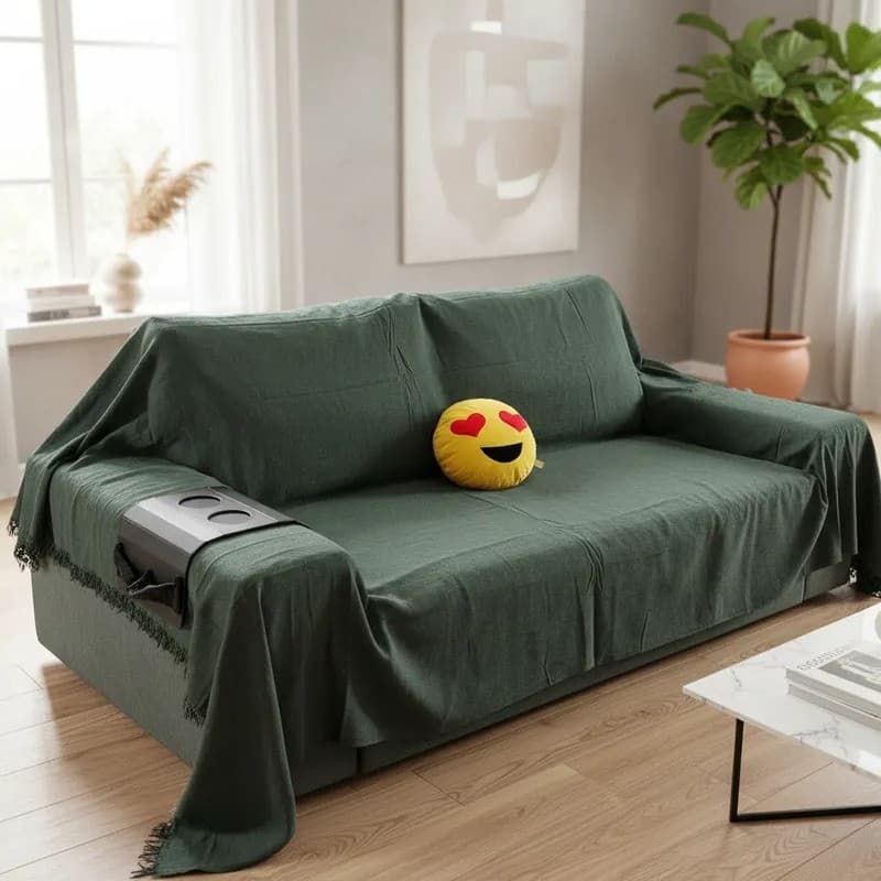 KIT 2 Mantas KING 3,00M x 1,80M [ PROMO]  Sofá Grande Grossa Decoração Sala Protetora Decorativa