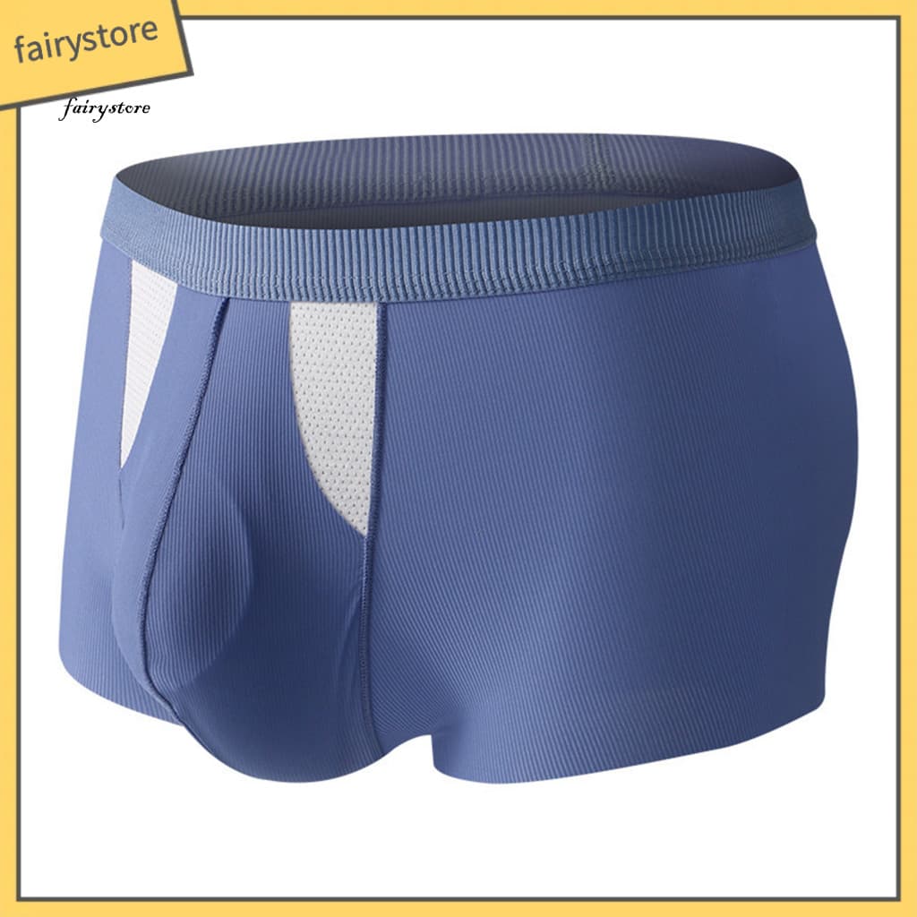 Durable Men Boxer Shorts Elastic Briefs Men's Breathable High 3d U-convex Design Solid Color Comfortable Daily Wear Unde