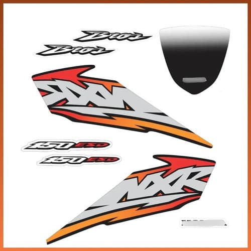 Kit Faixa Adesivo NXR Bros 2004 125 KS ES 150 ESD Cores Variadas Loja1733