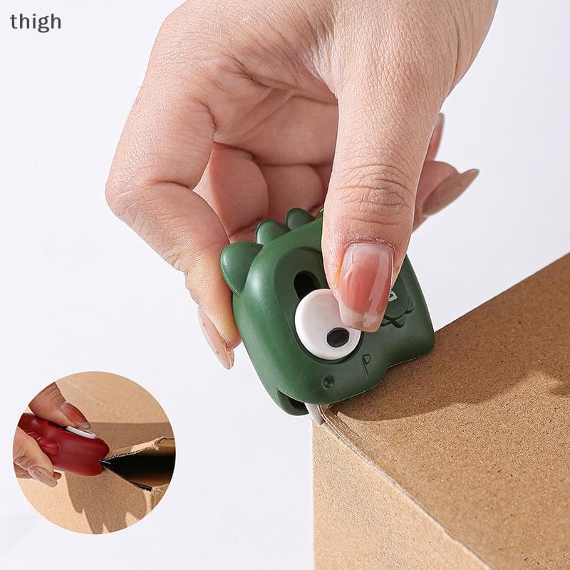 [thigh] Mini Abridor De Envelope Portátil Minimalista , Ímãs Magnéticos De Geladeira , Papel Fofo Em Formato De Dinossau