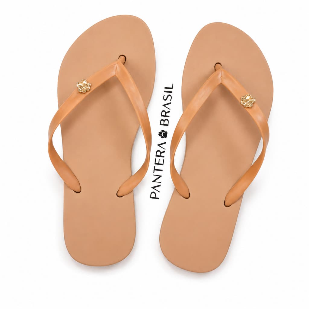 Chinelo Feminino Pantera Brasil Panterinha Detalhe em ABS e Sola Micro Expandido