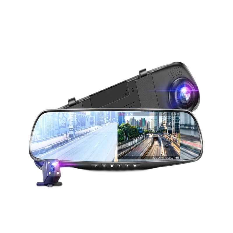 Espelho Retrovisor Câmera Frontal e Traseira Visão Noturna