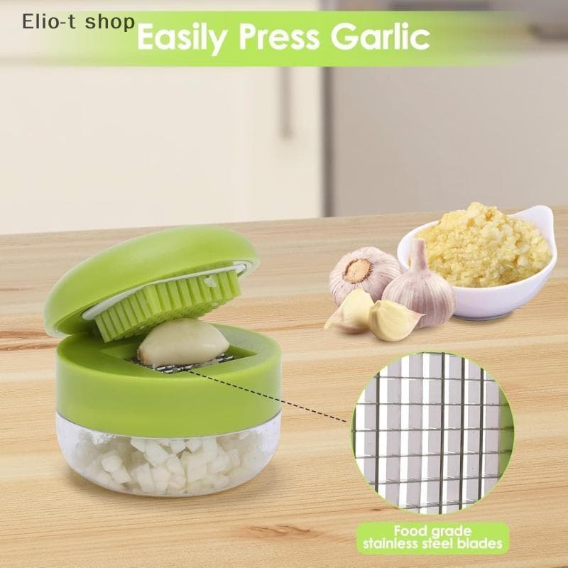 ABS Durável E Picador De Alho Em Aço Inoxidável Com Ação Manual Para Uso Cozinha Qui