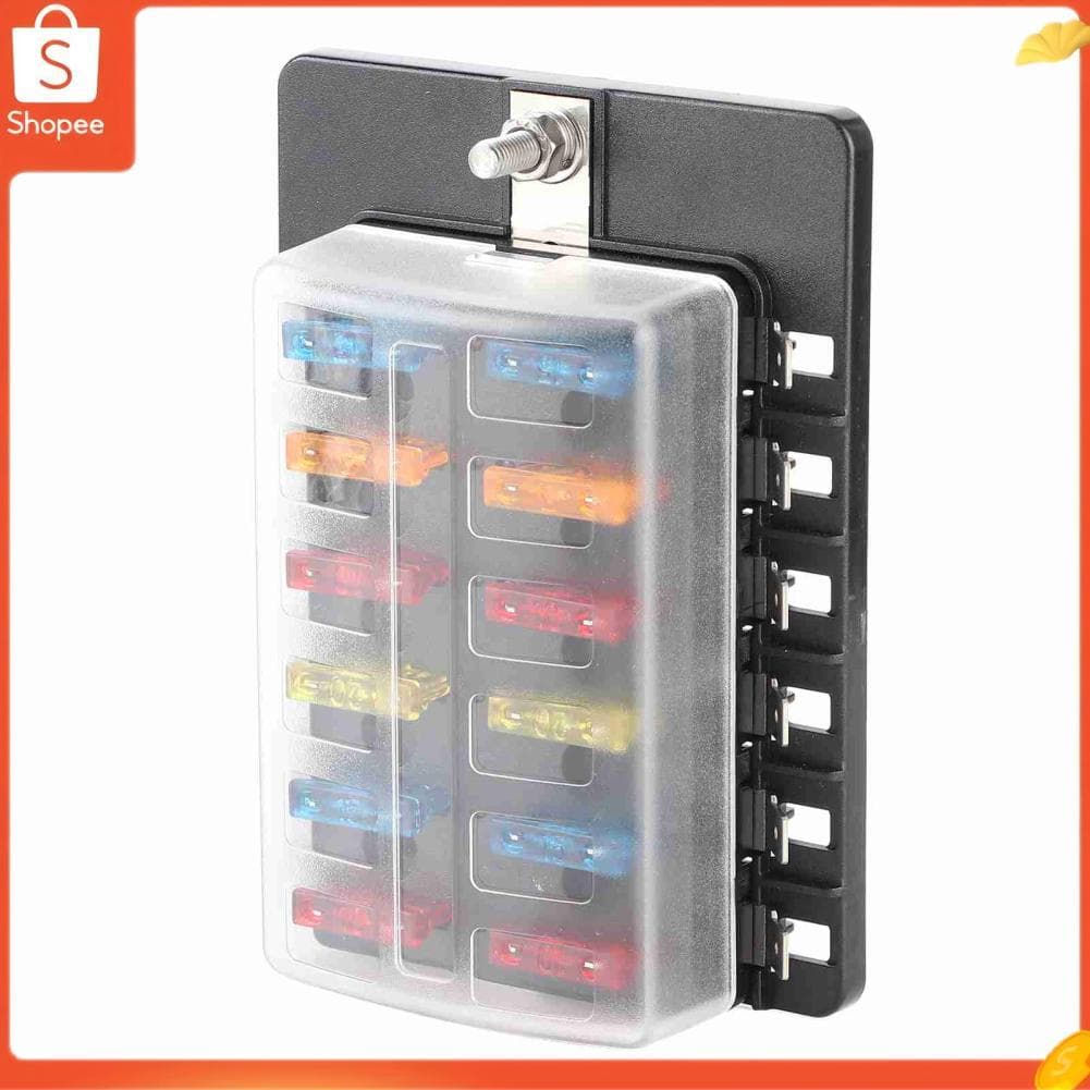 Hap Kit de caixa de 12 vias ERYUE Suporte de palheta/bloco de asa com indicador LED para carro, caminhão, ônibus, barco