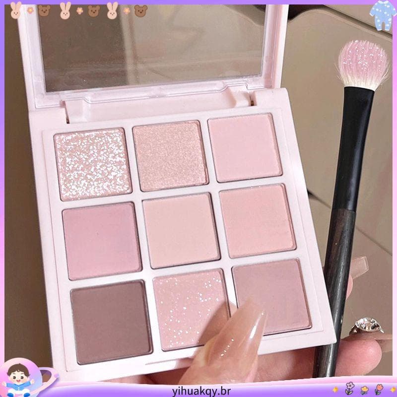 14 22 Pessoas Coleção Peixe Pequeno Begônia Recomendado Uva Rosa Sombra de Nove Cores Suave Rosto Leve Baixa Saturação P
