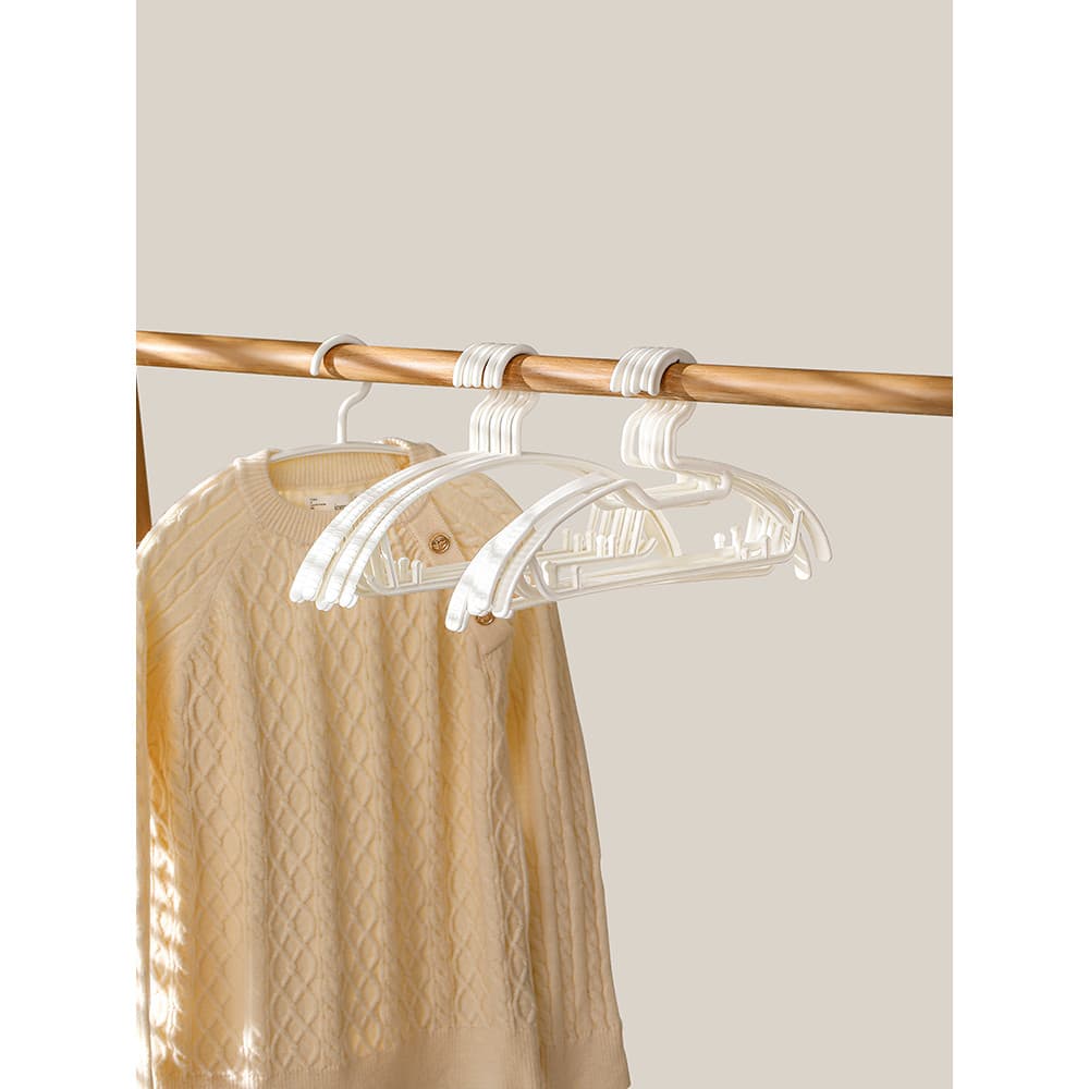 FaSoLa cabide sem costura anti-ombro canto cabide de roupas domésticas cabide de guarda-roupa Rack antiderrapante ombro